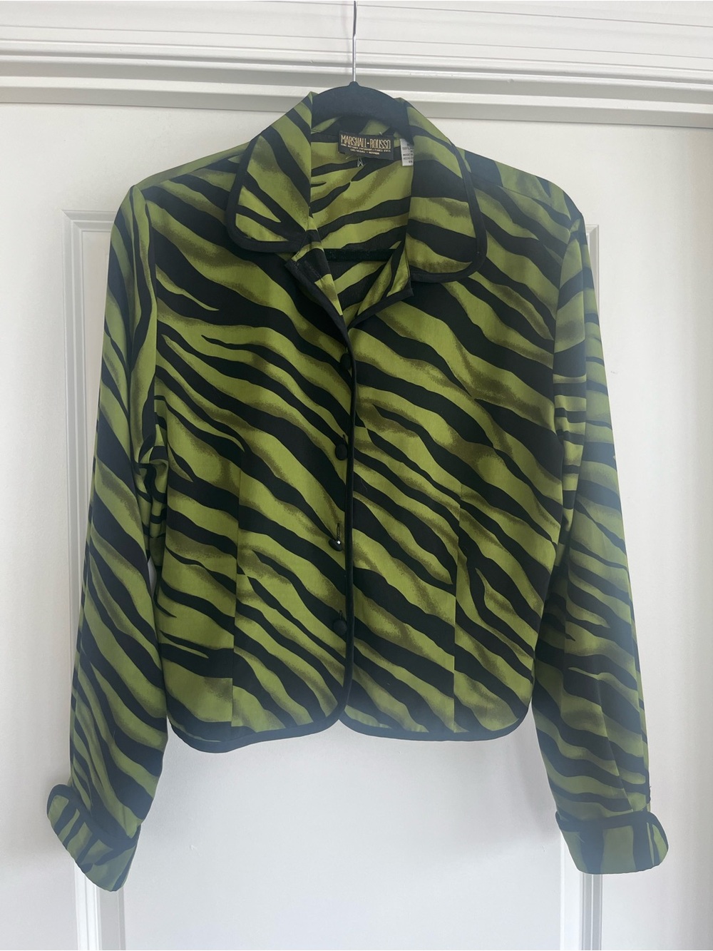 Vintage Disco Zebra Blouse Size Medium